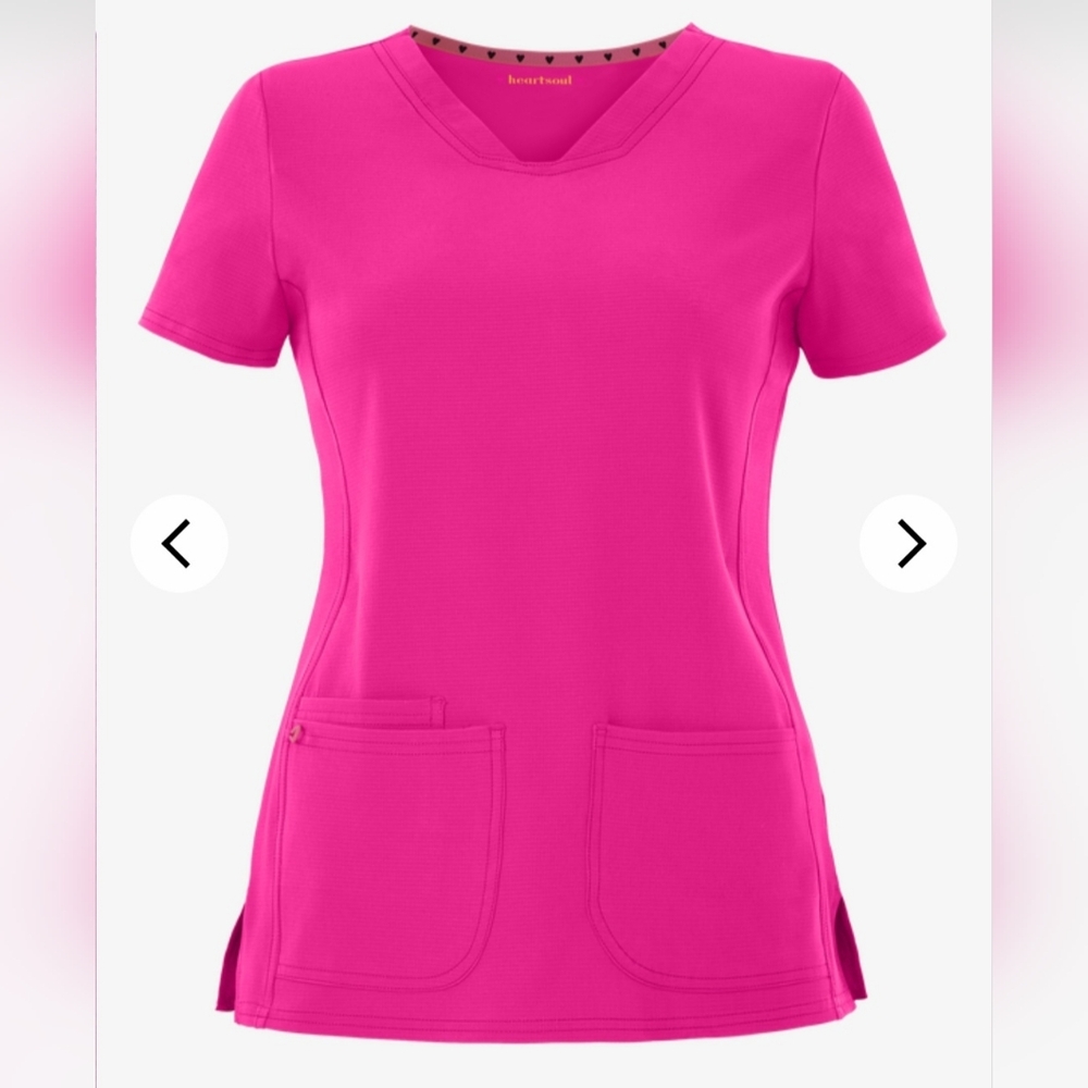 heartsoul Break On Through Women's 3-Pocket Pitter-Pat V-Neck Scrub Top